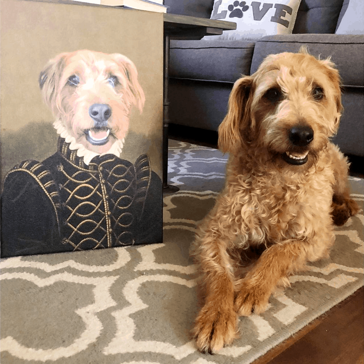 The Noble Custom Pet Canvas (Male) - Printy Paw